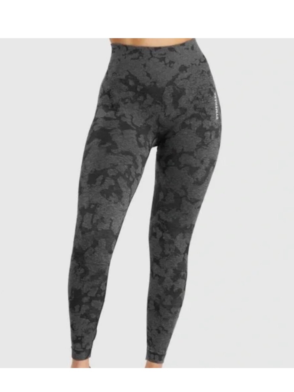 Gymshark Charcoal/Black Camo Seamless Leggings